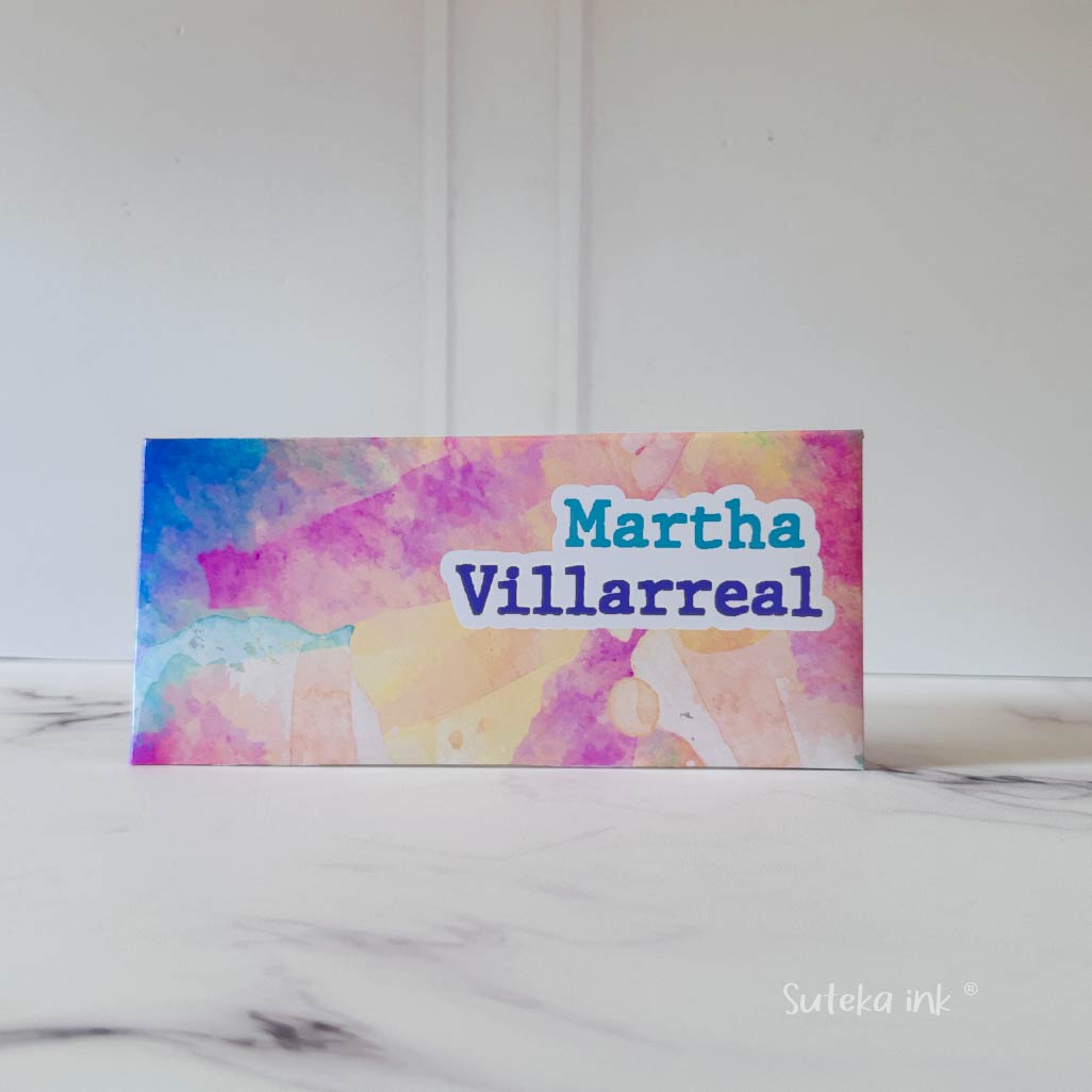 Sobre de dinero personalizado | papel |mural de colores| Suteka ink®