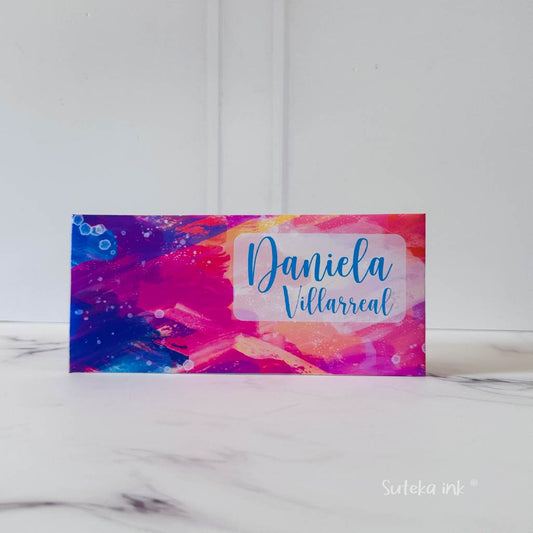 Sobre de dinero personalizado | papel |abstracto | Suteka ink®