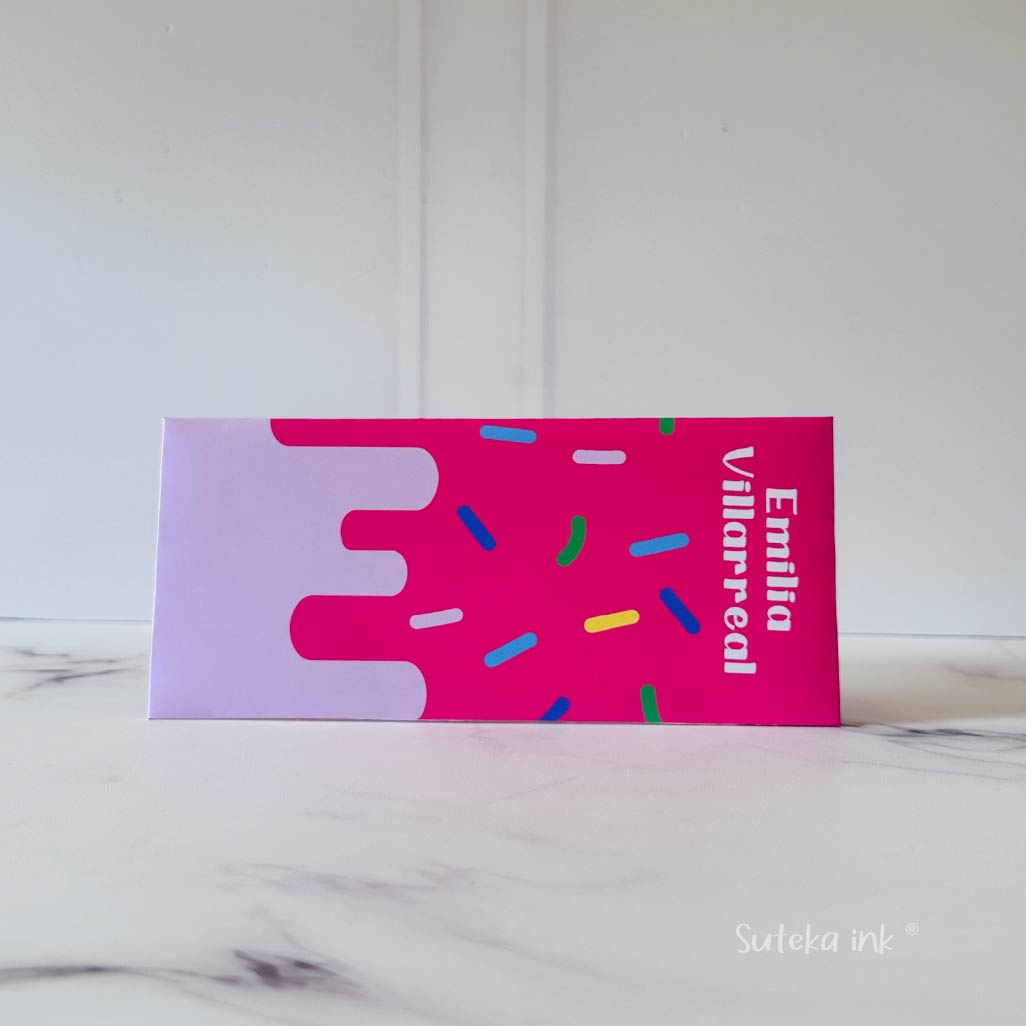 Sobre de dinero personalizado | papel | paleta | Suteka ink®