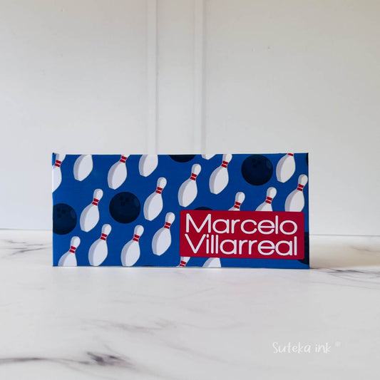 Sobre de dinero personalizado | papel | boliche | Suteka ink®