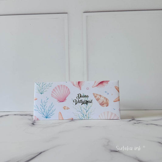 Sobre de dinero personalizado | papel | mar | Suteka ink®
