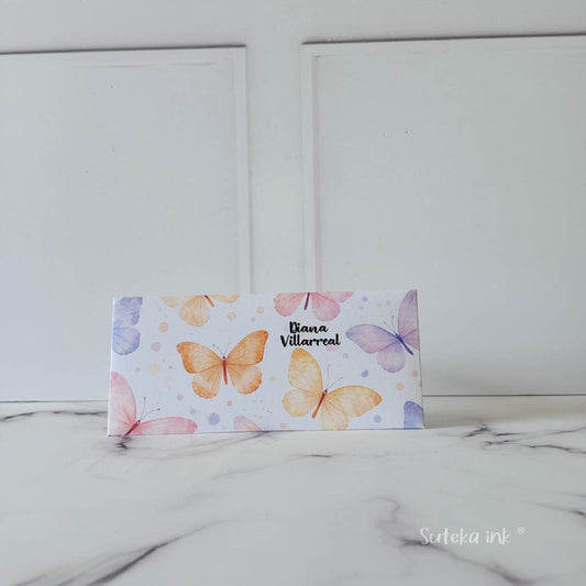 Sobre de dinero personalizado | papel | mariposas | papel | Suteka ink®