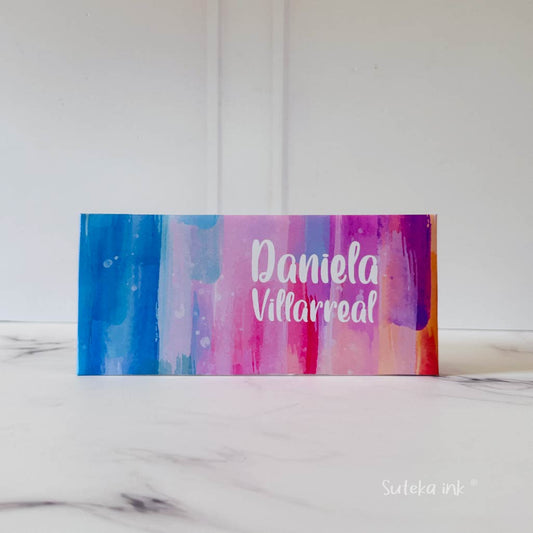 Sobre de dinero personalizado | papel | brochazo| Suteka ink®