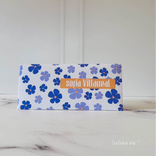 Sobre de dinero personalizado | papel | flores | Suteka ink®