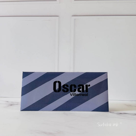 Sobre de dinero personalizado | papel | diagonal | Suteka ink®