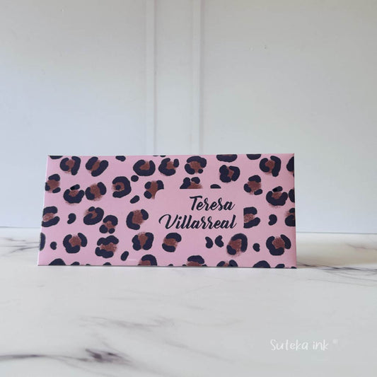 Sobre de dinero personalizado | papel |animal rosa | Suteka ink®