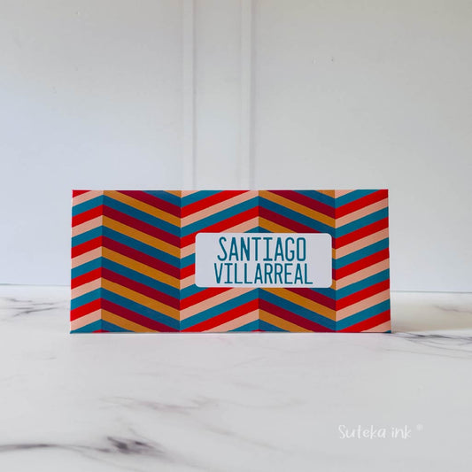 Sobre de dinero personalizado | papel | corbata | Suteka ink®