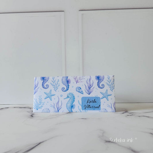 Sobre de dinero personalizado | papel| marina | papel | Suteka ink®