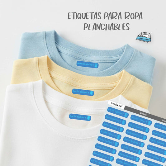 Etiquetas para ropa planchables | Crea tus propias etiquetas