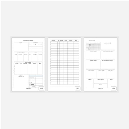 Agenda semanal perpetua | presupuesto y cierre | Suteka ink®