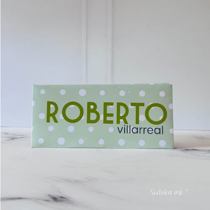 Sobre de dinero personalizado | papel | puntos | Suteka ink®