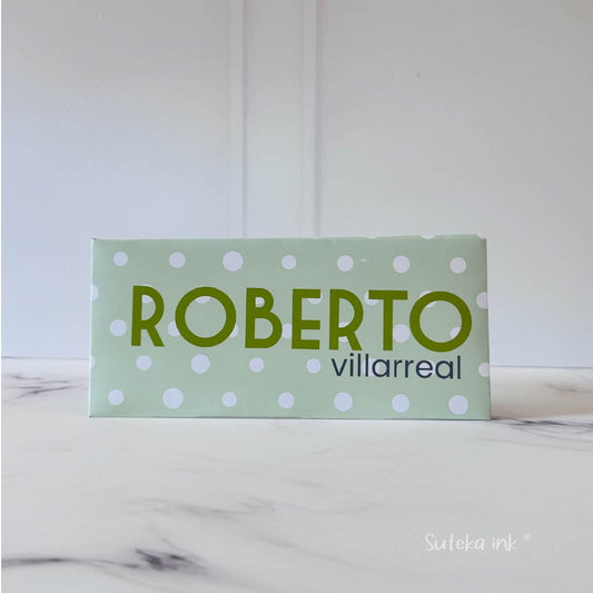 Sobre de dinero personalizado | papel | puntos | Suteka ink®