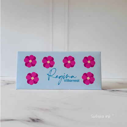 Sobre de dinero personalizado | papel |flores en el cielo | Suteka ink®