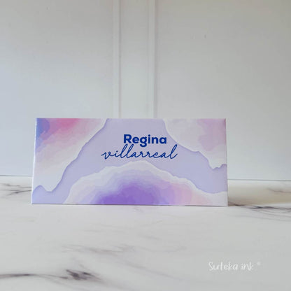 Sobre de dinero personalizado | papel |volcán rosa | Suteka ink®