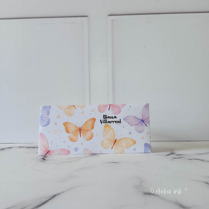 Sobre de dinero personalizado | papel | mariposas | papel | Suteka ink®