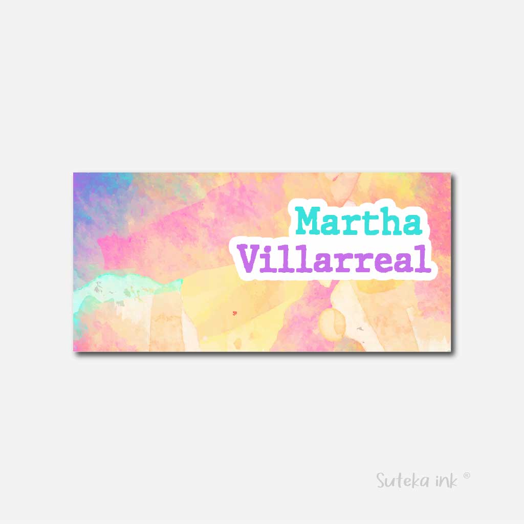 Sobre de dinero personalizado para regalo | mural de colores | Suteka ink®