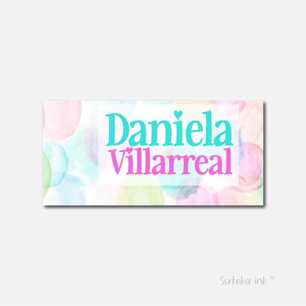 Sobre de dinero personalizado para regalo | burbujas| Suteka ink®