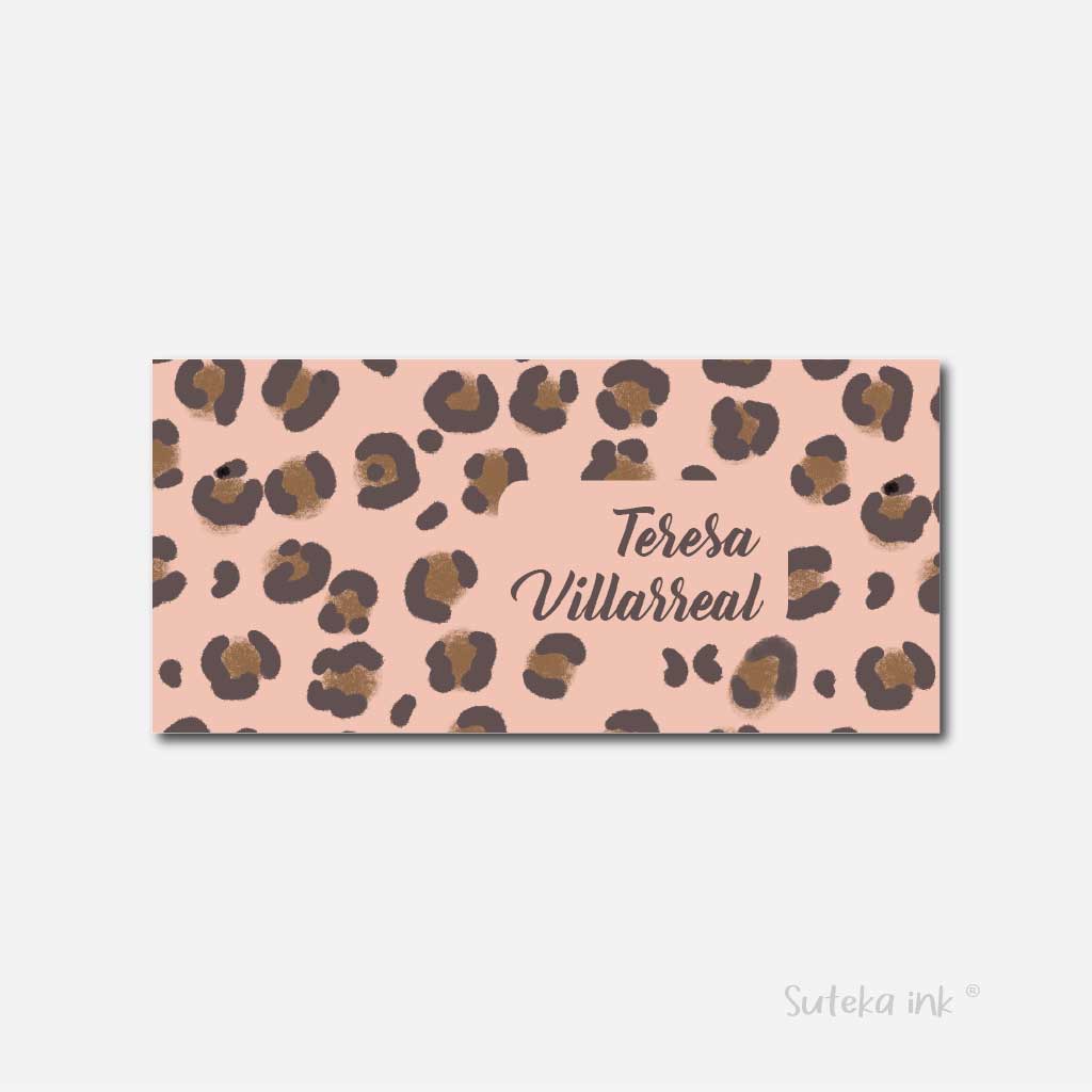 Sobre de dinero personalizado para regalo | animal rosa | Suteka ink®