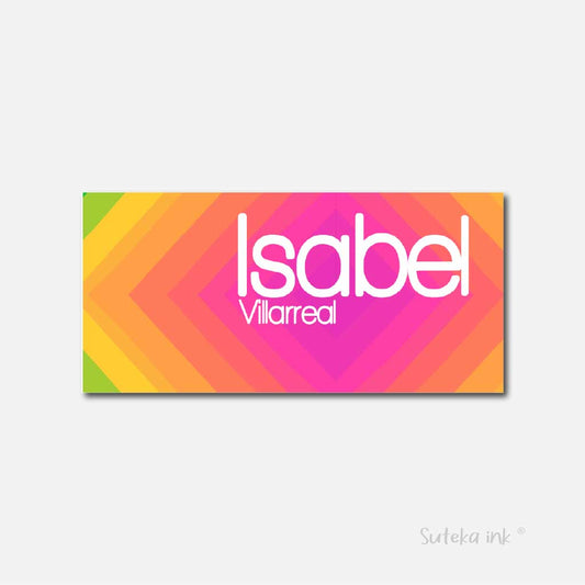 Sobre de dinero personalizado para regalo | rombo rosa | Suteka ink®