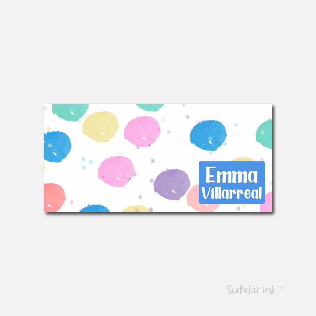 Sobre de dinero personalizado para regalo | puntos colores | Suteka ink®