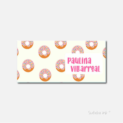 Sobre de dinero personalizado para regalo | donas | Suteka ink®