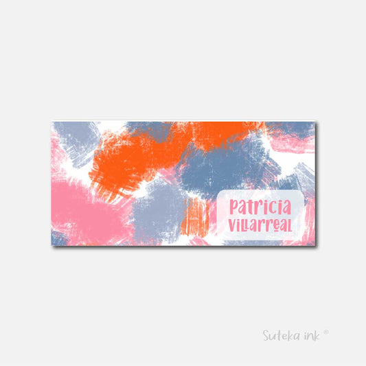 Sobre de dinero personalizado para regalo | print rosa | Suteka ink®
