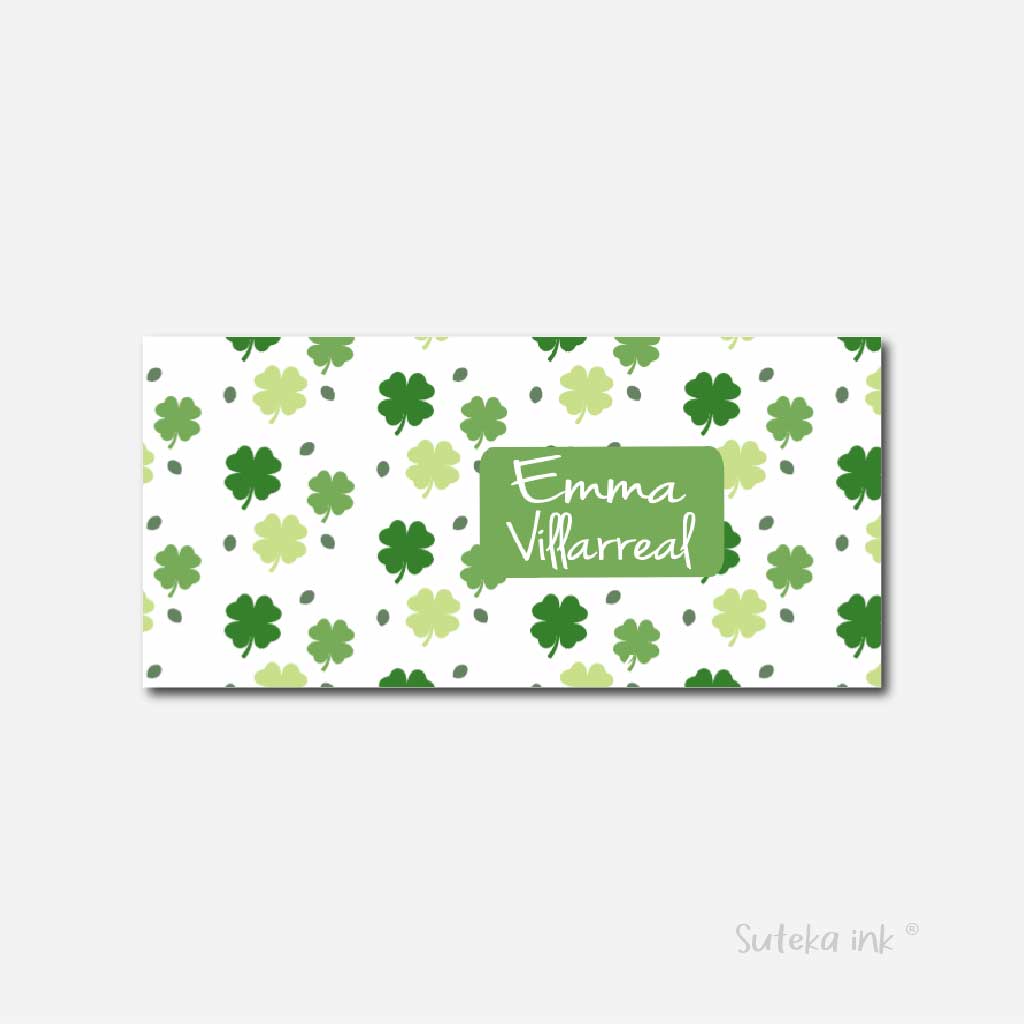 Sobre de dinero personalizado para regalo | trébol | Suteka ink®
