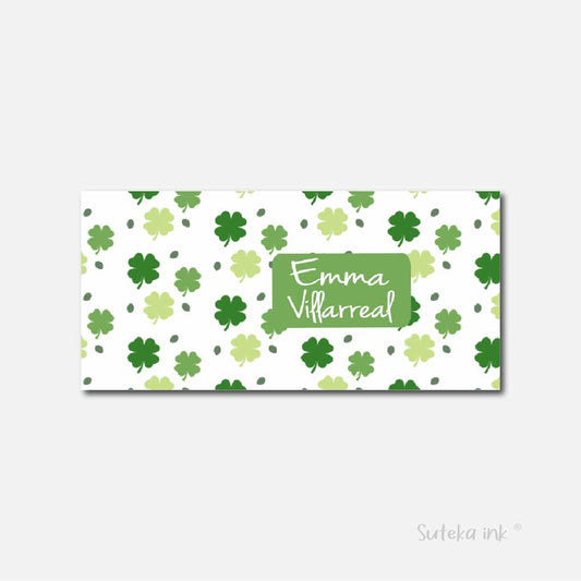 Sobre de dinero personalizado para regalo | trébol | Suteka ink®
