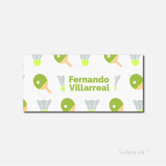 Sobre de dinero personalizado para regalo | ping pong | Suteka ink®