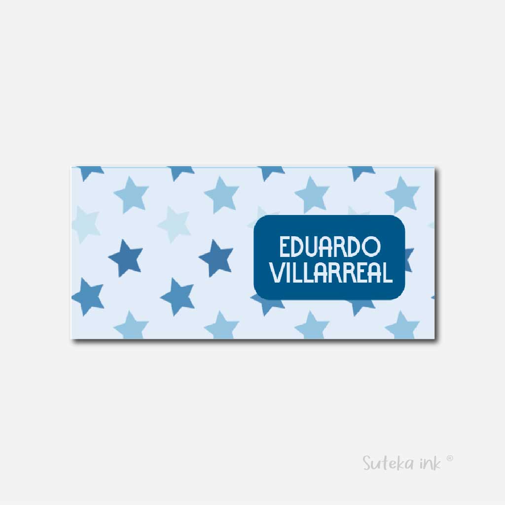 Sobre de dinero personalizado para regalo | blue star | Suteka ink®