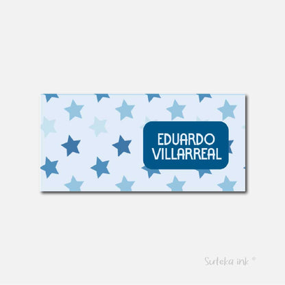 Sobre de dinero personalizado para regalo | blue star | Suteka ink®