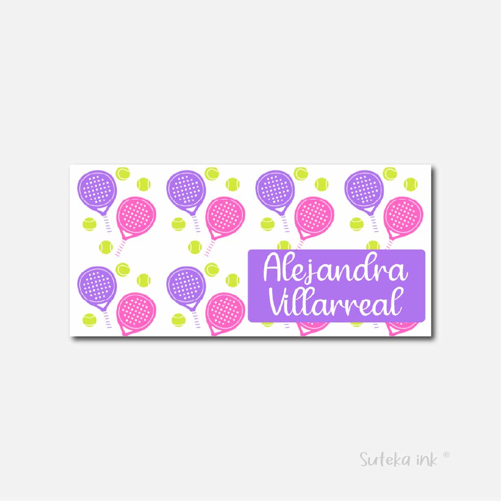Sobre de dinero personalizado para regalo | padel bicolor | Suteka ink®