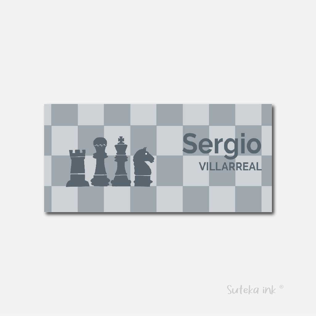 Sobre de dinero personalizado para regalo | ajedrez | Suteka ink®
