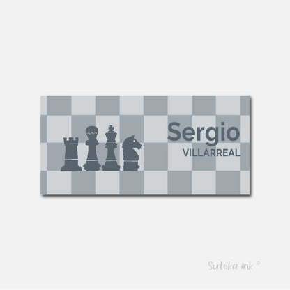 Sobre de dinero personalizado para regalo | ajedrez | Suteka ink®