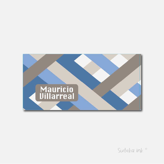 Sobre de dinero personalizado para regalo | líneas tierra | Suteka ink®