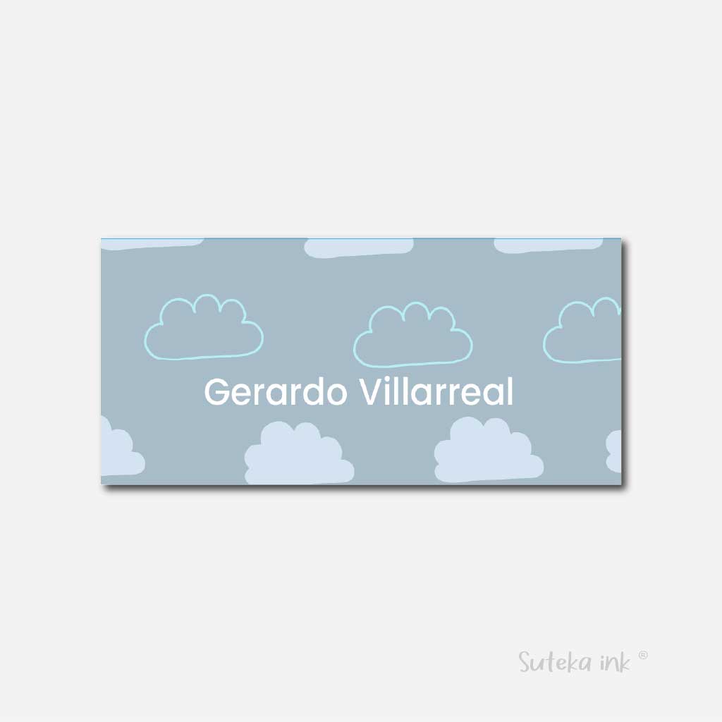 Sobre de dinero personalizado para regalo | nube | Suteka ink®