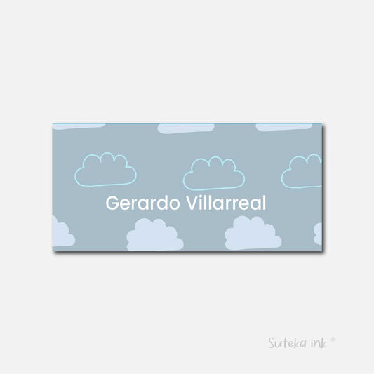 Sobre de dinero personalizado para regalo | nube | Suteka ink®