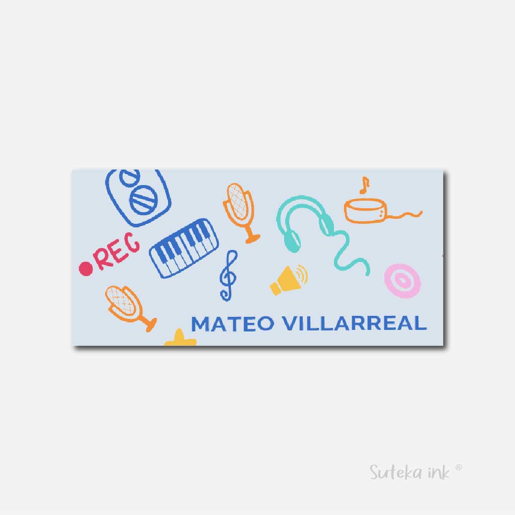 Sobre de dinero personalizado para regalo | musica | Suteka ink®
