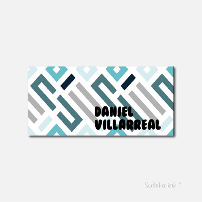 Sobre de dinero personalizado para regalo | geometrico verde | Suteka ink®