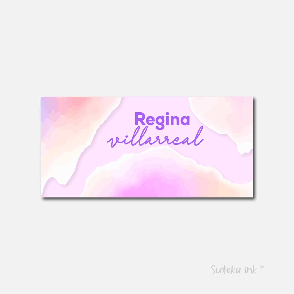 Sobre de dinero personalizado de regalo |volcán rosa | Suteka ink®