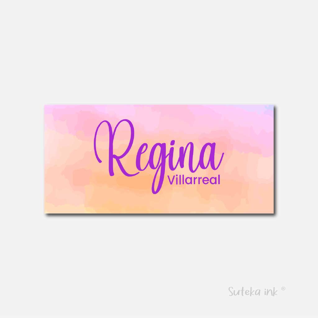 Sobre de dinero personalizado de regalo |naranja rosa | Suteka ink®