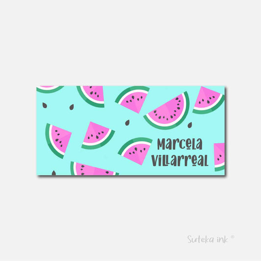Sobre de dinero personalizado de regalo |sandías | Suteka ink®