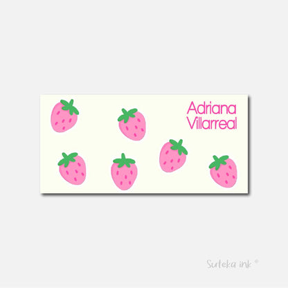 Sobre de dinero personalizado para regalo | fresas| Suteka ink®