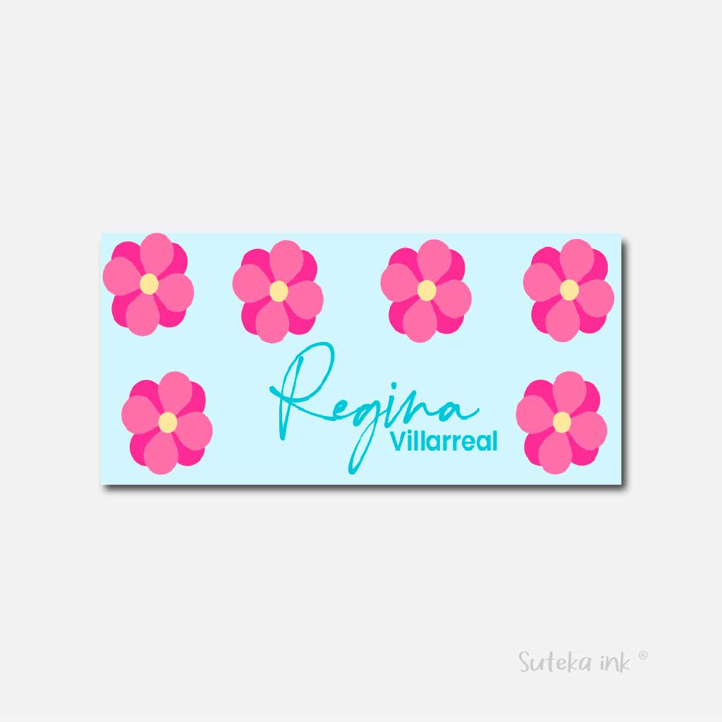 Sobre de dinero personalizado de regalo |flores en el cielo | Suteka ink®