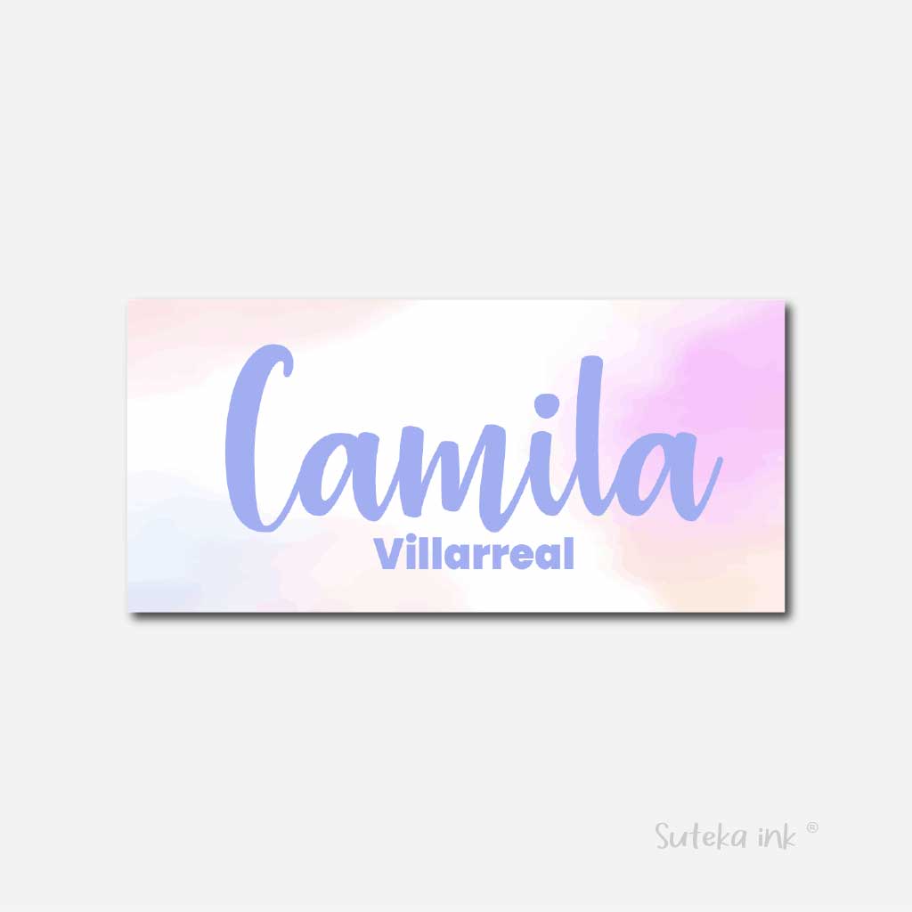 Sobre de dinero personalizado para regalo | nube rosa | Suteka ink®