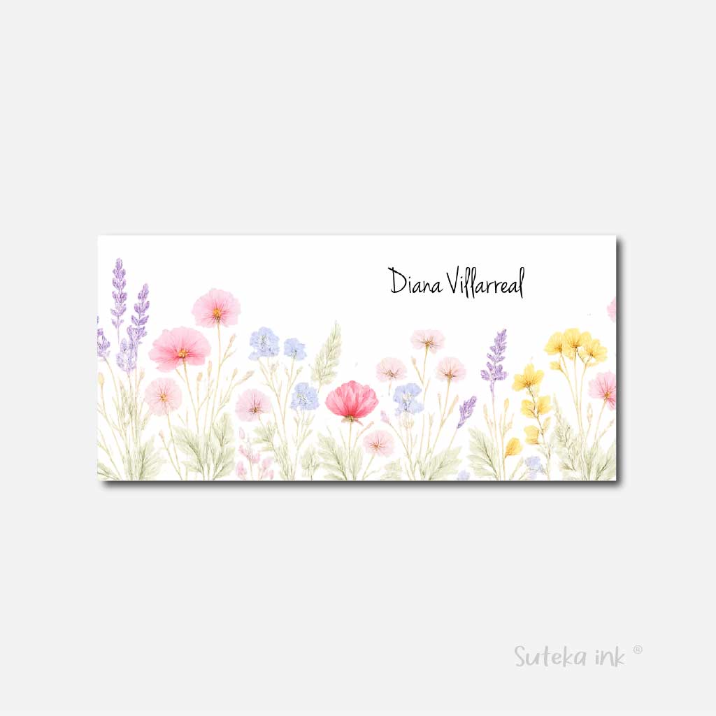 Sobre de dinero personalizado para regalo | watercolor lavanda| Suteka ink®