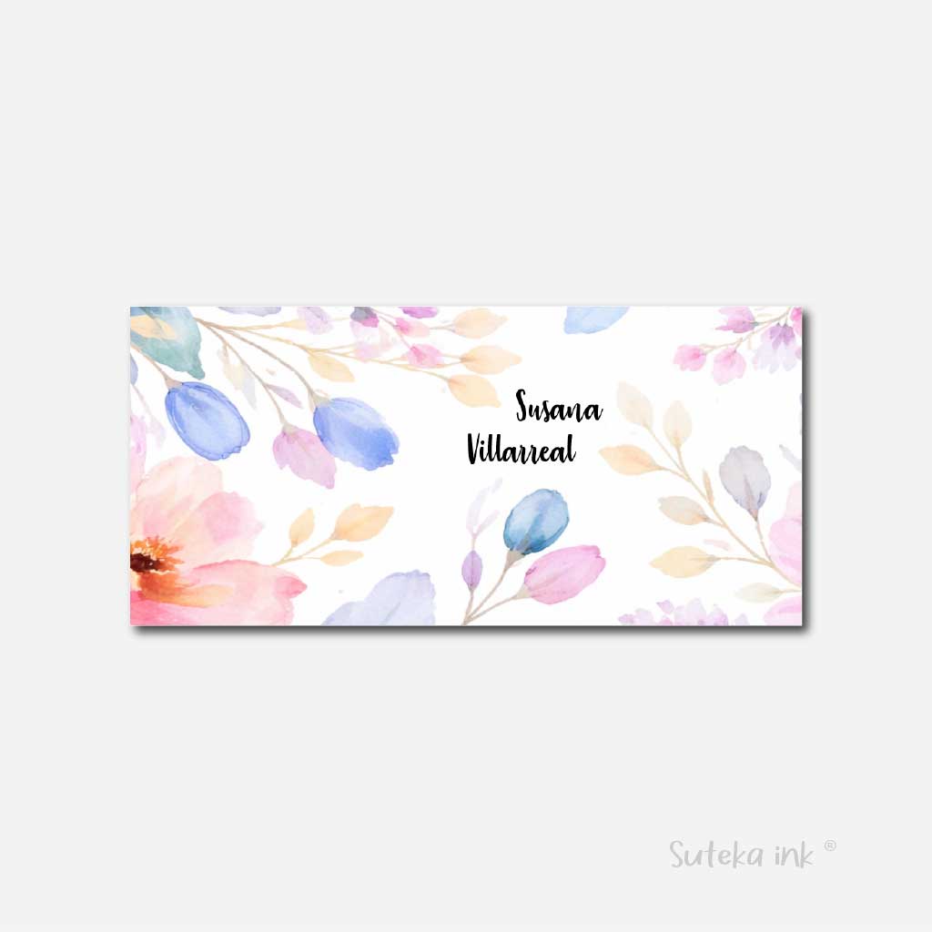 Sobre de dinero personalizado para regalo | rosas | Suteka ink®