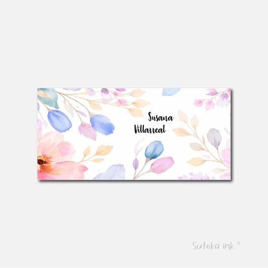 Sobre de dinero personalizado para regalo | rosas | Suteka ink®
