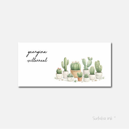 Sobre de dinero personalizado para regalo | cactus | Suteka ink®