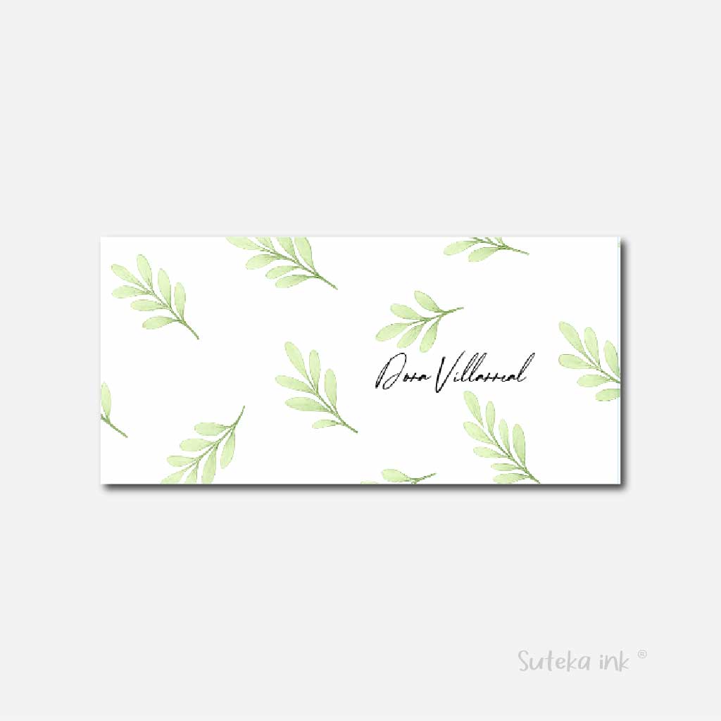 Sobre de dinero personalizado para regalo | hojas | Suteka ink®